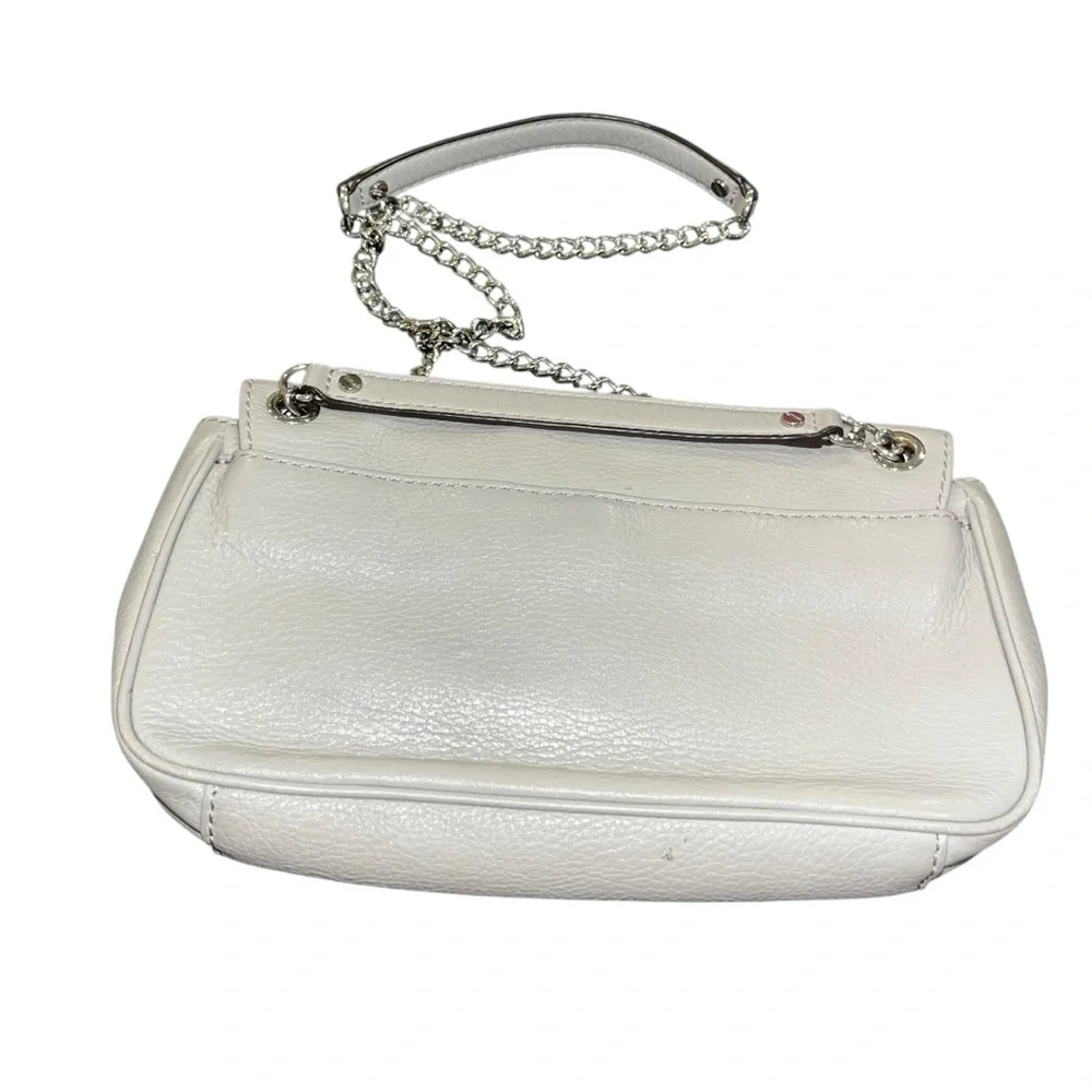 Michael Kors Gray Leather Chain Shoulder Bag Purse